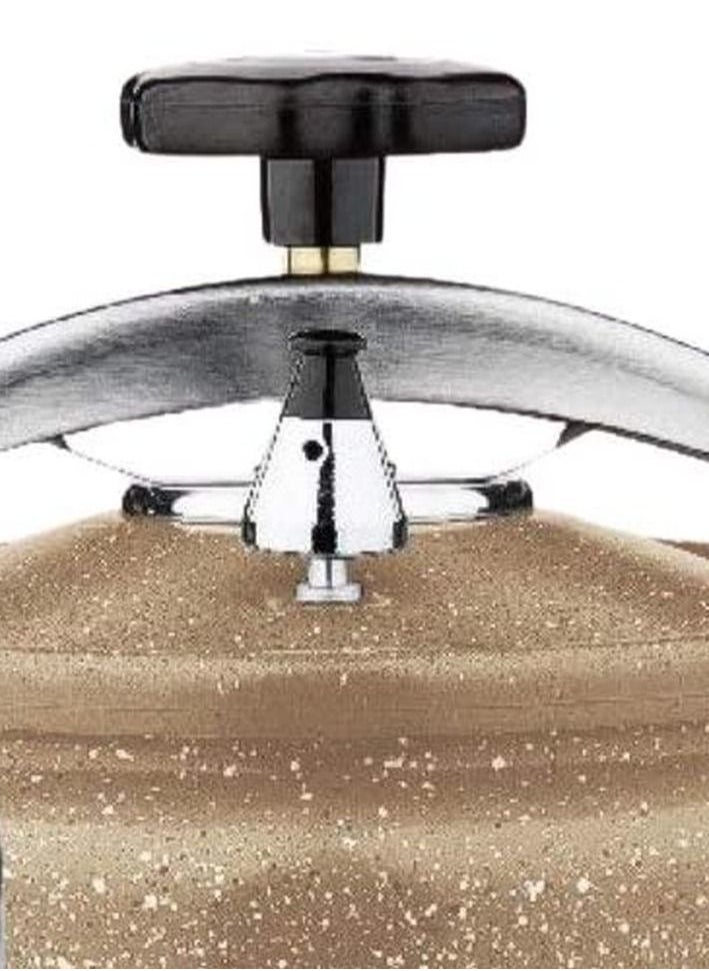 CC Bin Shihon 15None Non Stick With Extra Glass Cover Granite Pressure Cooker 15 Liter Brown  - Image 3