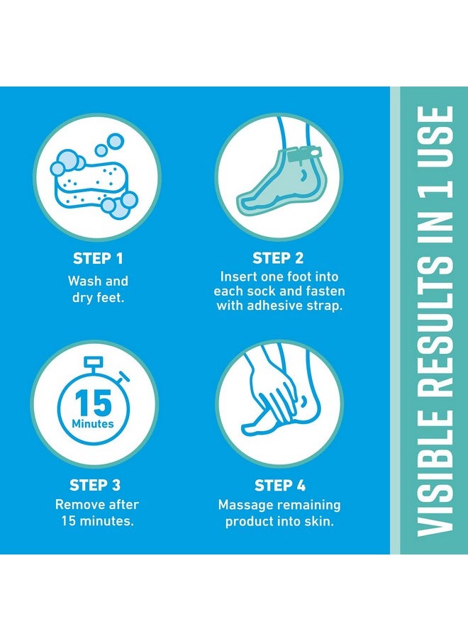O'Keeffe's - O'Keeffe's for Healthy Feet Intensive Moisturizing Foot Mask; Guaranteed Relief for Extremely Dry; Rough Feet; One Pair Single-Use Hydrating Foot Mask Socks; (Pack of 4) - Image 1