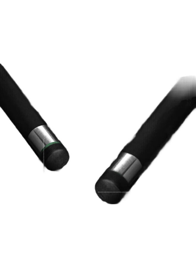 Livex عصا بلياردو صغيرة من ألياف الكربون، أسلوب صيني أسود 8، عصا بلياردو عالية التقنية 1/2، عصا بلياردو قابلة للفصل مع حقيبة عصا، Ts02 - Image 3