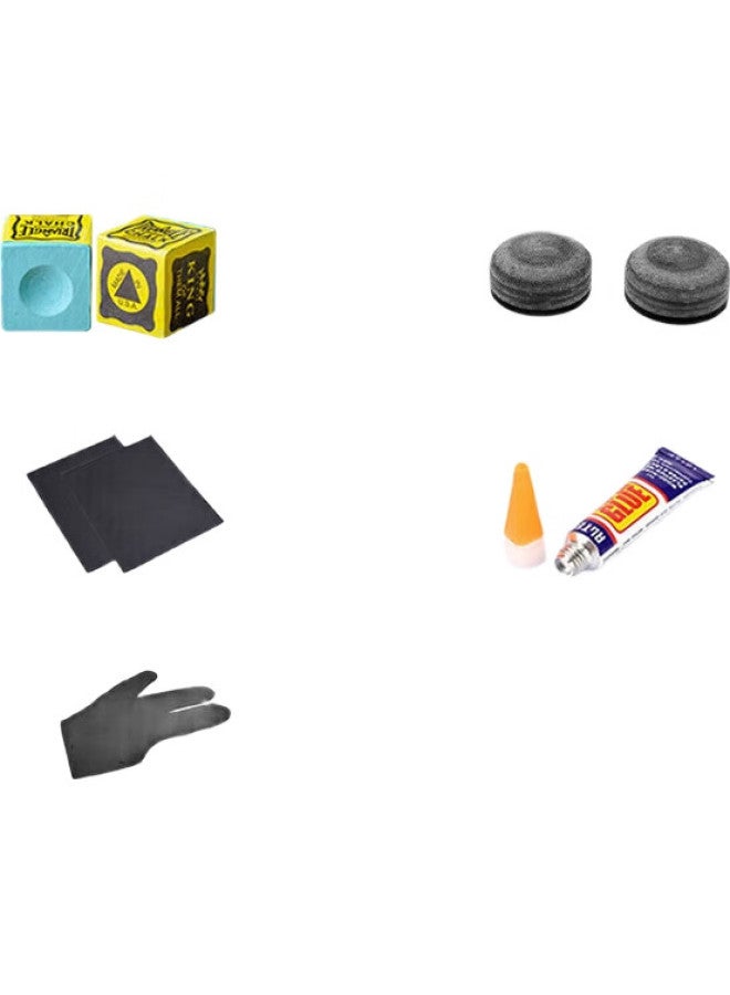 Livex عصا بلياردو صغيرة من ألياف الكربون، أسلوب صيني أسود 8، عصا بلياردو عالية التقنية 1/2، عصا بلياردو قابلة للفصل مع حقيبة عصا، Ts02 - Image 2