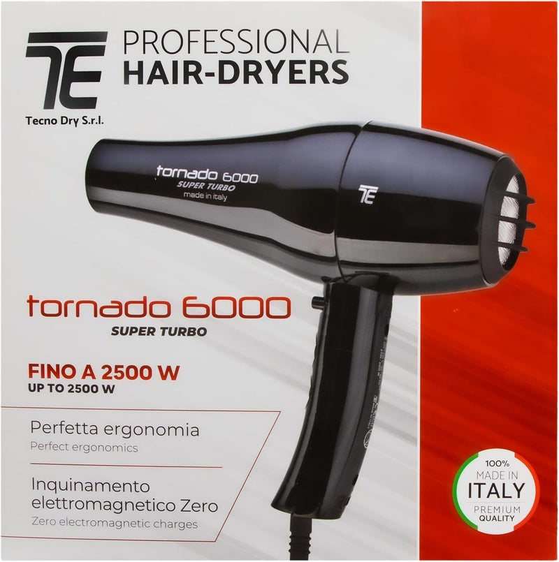 Tecno Dry Techno Elantra Hair Dryer for All Hair Types,2500 watts super turbo 6000 - red - Image 3