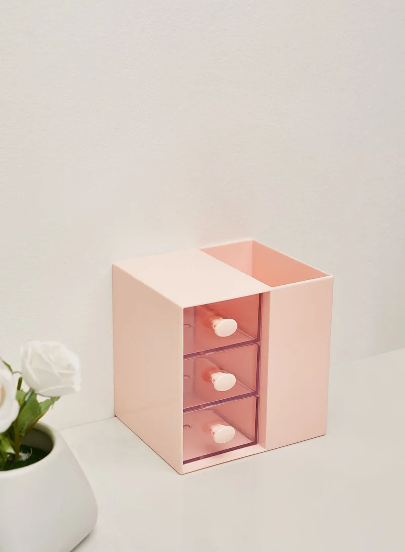 Back to school kit Pink Stationery Storage Holder With Drawers