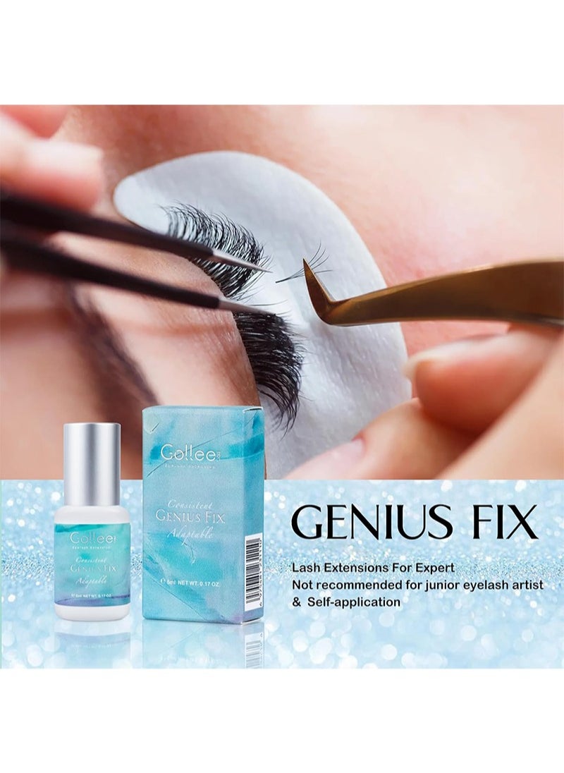 Eyelash Extension Glue Lash Glue for Eyelash Extensions - 5ml 1-2 S Fast Drying/Retention 8 Week Eyelash Adhesive for Eyelash Extensions Professional Salon Supplies