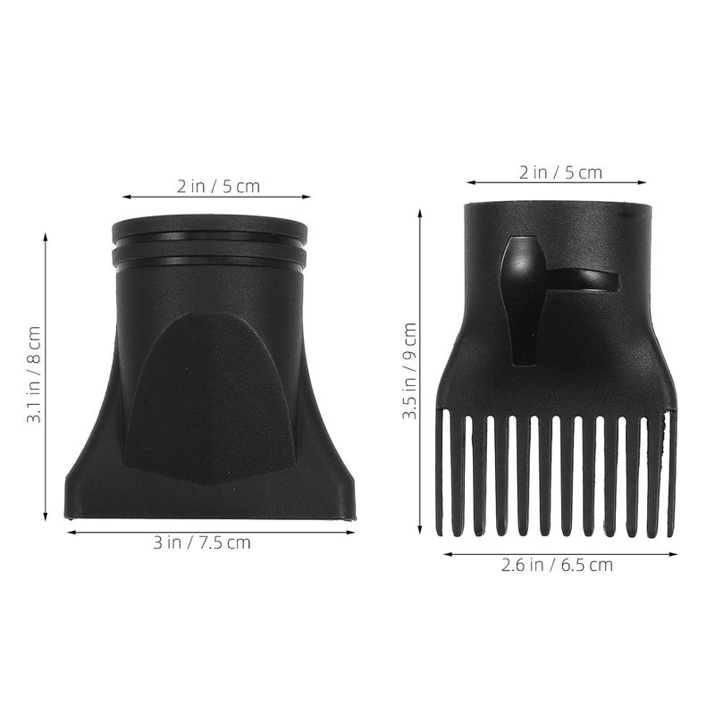 Trendy natural tone options CALLARON 8pcs Hair Dryer Concentrator Nozzle and Plastic Diffuser Attachment Set Universal Fit for Salon and Home Styling Long lifespan - Image 2