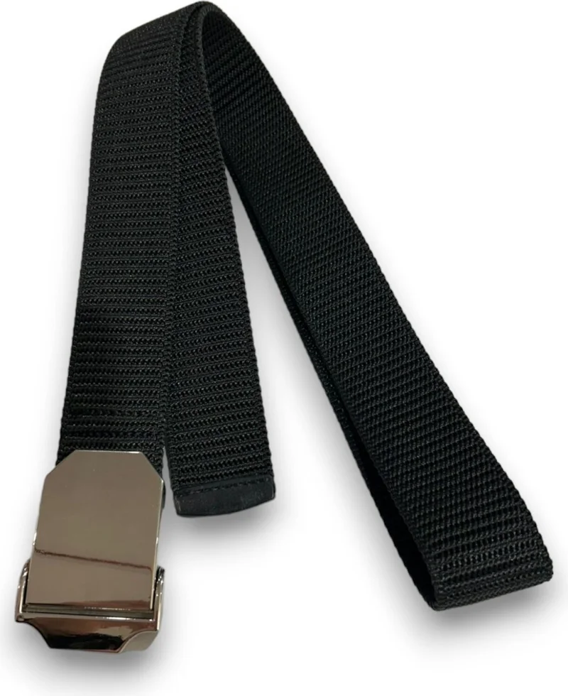 Aksoy Tactical Black Belt with Bandolier Metal Buckle