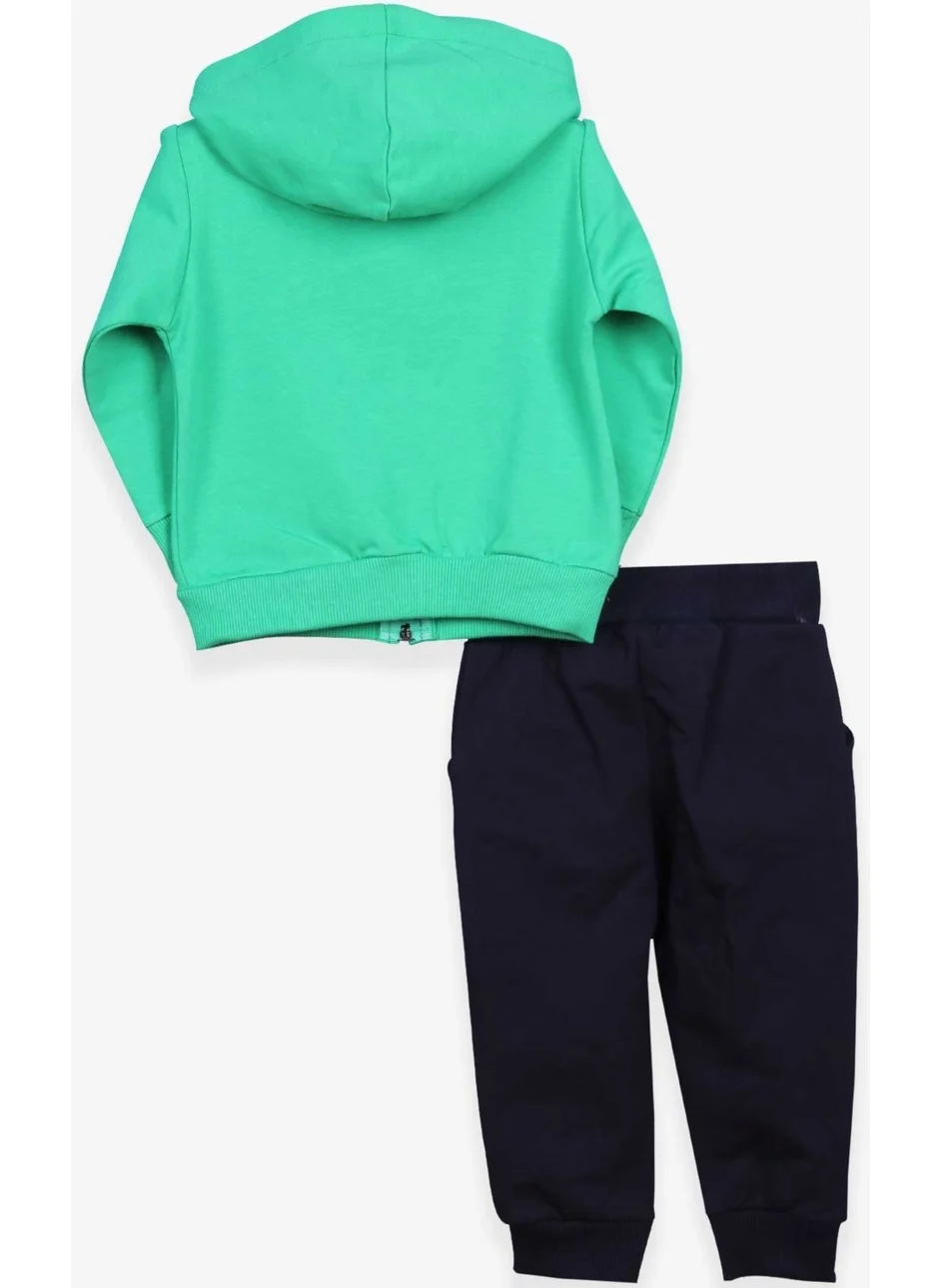 Breeze Boys Tracksuit Set Dog Embroidered Green (1-4 Age)