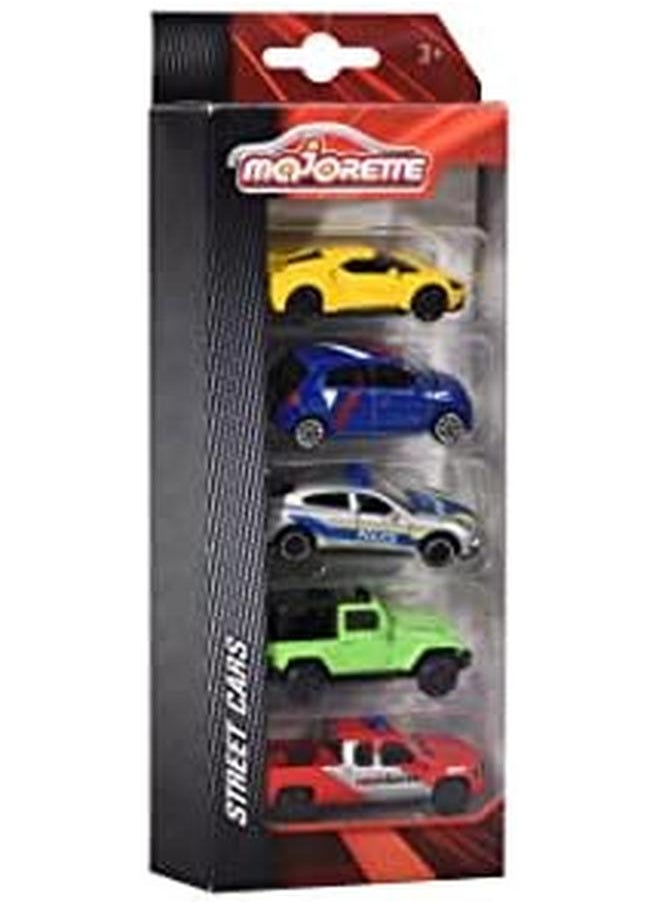 Majorette Street Cars 5 Pieces Set For Ages 3 Plus Years Old Assorted Sets  - Image 2