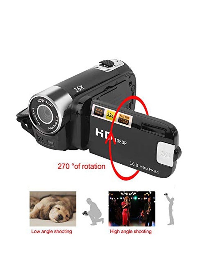 General Digital Camcorder, DH-90 16X Digital Zoom 2.7 Inch Colourful Display Screen, High Definition Camera Image Video Shooting Camcorder US Plug 110-240V  - Image 3