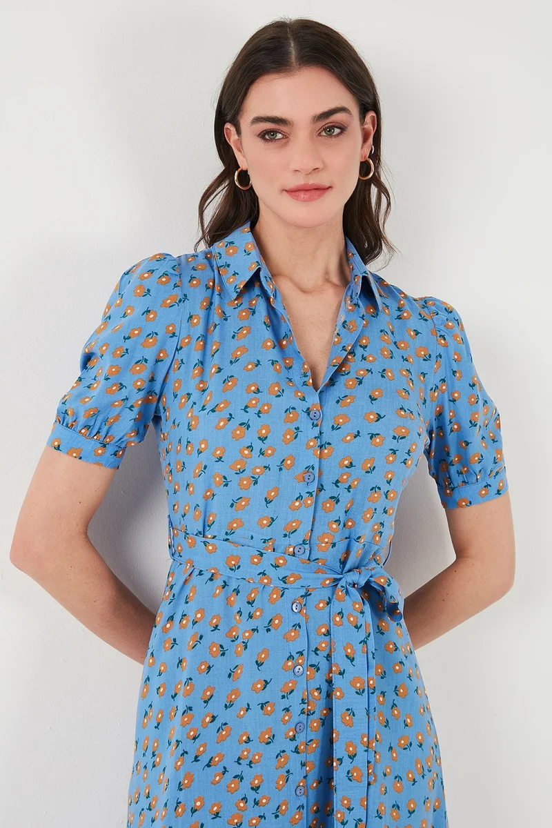 Lela Floral Print Midi Dress