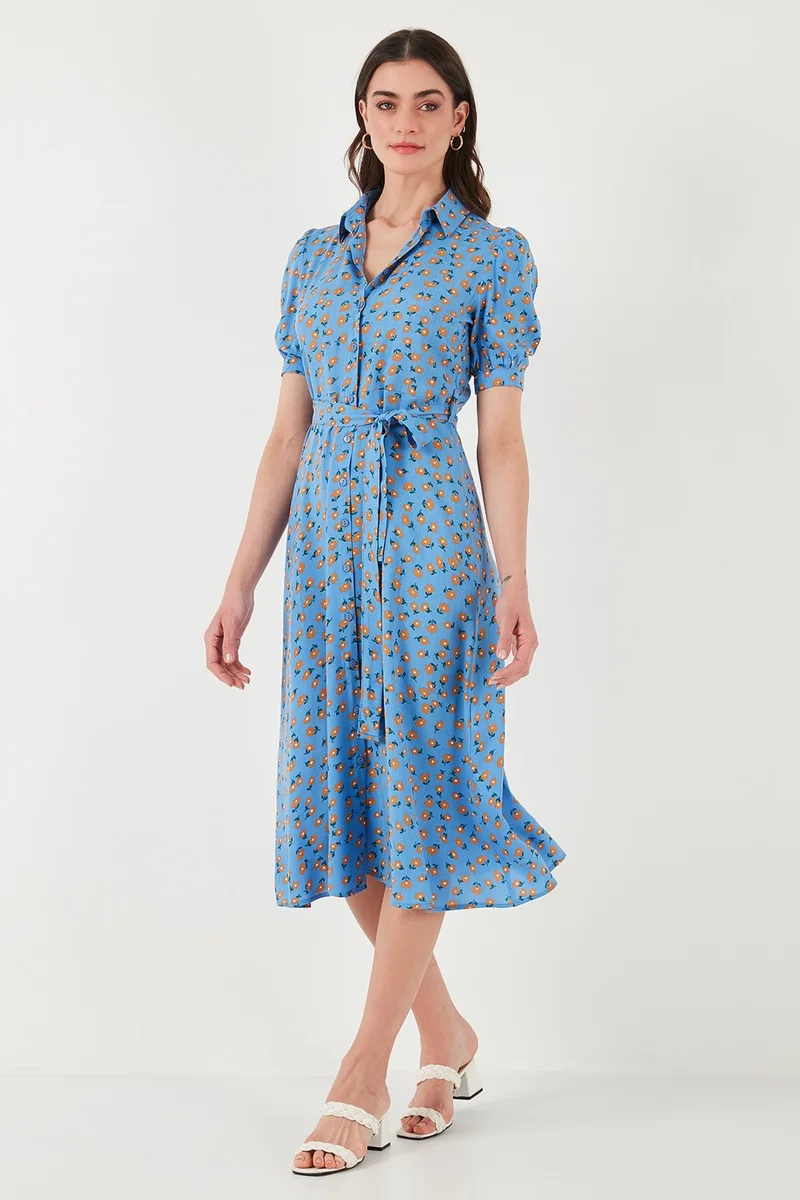 Lela Floral Print Midi Dress