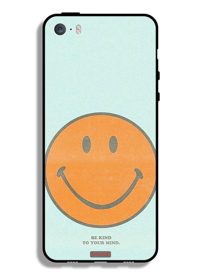 Tolwak - جراب حماية لجهاز Apple iPhone 5/5s/SE - كن لطيفًا مع عقلك - Image 1