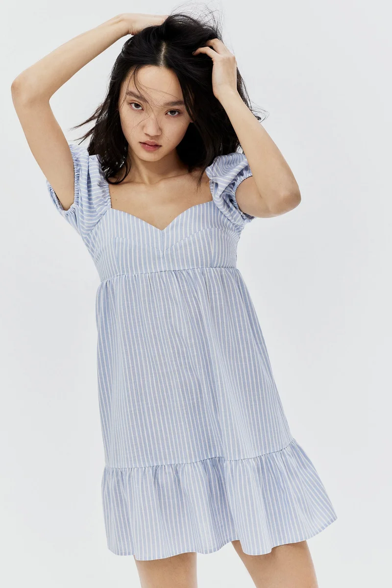 H&M Puff-sleeved dress