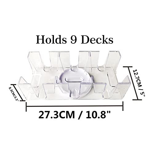 Yuanhe 9 Deck RotatingRevolving Playing Card Tray Card Holder - Image 5