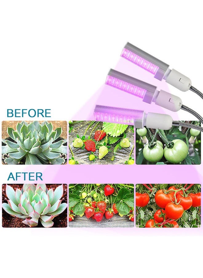 NIBEMINENT 30W LED Grow Lamp For Indoor Plants White/Silver  - Image 3