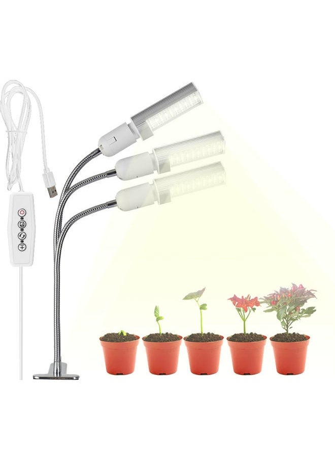 NIBEMINENT 30W LED Grow Lamp For Indoor Plants White/Silver  - Image 4