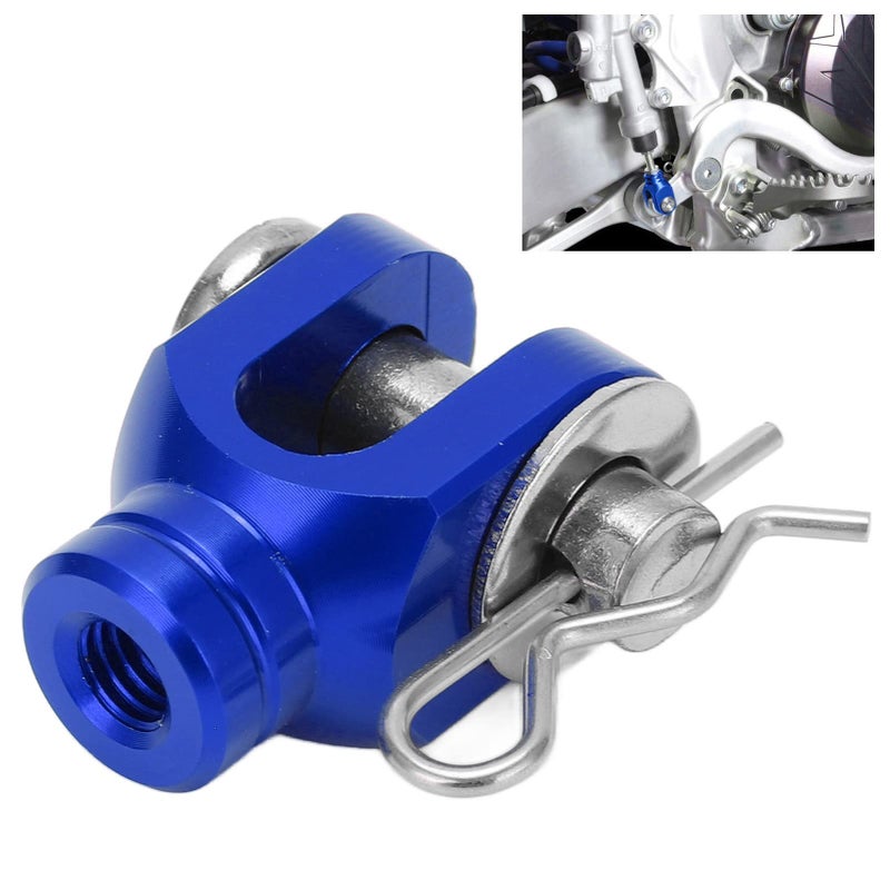 Motorcycle Rear Brake Clevis Upgrade Kit CNC Aluminum Blue Enhanced Pedal Feel - Image 3