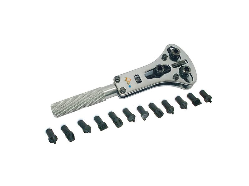 ATAR Wrist Watch Back ‎Case Opener Stainless Steel Small Adjustable Screw Waterproof Watch Back Case Opener Repair Wrench Tool Set 12 Pins (Only for watchmaker) - Image 1