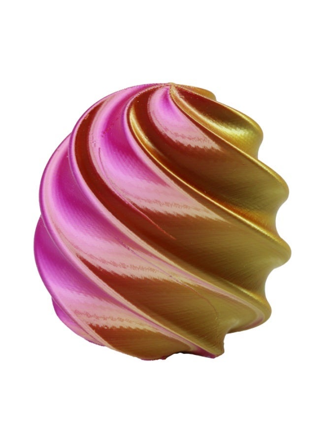 وبوت جي سي سي خيط طباعة ثلاثية الأبعاد PLA حريري ذهبي بنفسجي 1.75 مم 1 كجم، خيط PLA متدرج ثنائي اللون ذهبي بنفسجي، خيط PLA معدني لامع للطباعة ثلاثية الأبعاد FDM، خيط PLA متغير اللون بسطح حريري مع بثق سلس وتشوه منخفض للطباعة الزخرفية للنماذج والمنحوتات والكوسبلاي ومتوافق مع معظم الطابعات ثلاثية الأبعاد - Image 1