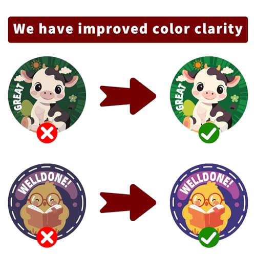 METAPRINT 3 Rolls of Reward Stickers for Kids, 1500 Pcs Teacher Motivational Stickers Supplies for School Classroom Home, 24 Designs (Each Measures 1 in Diameter) - Image 2