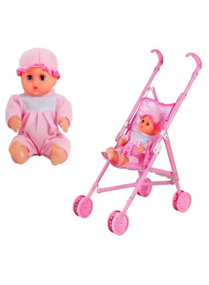 عربة أطفال للعرائس قابلة للطي - Image 1