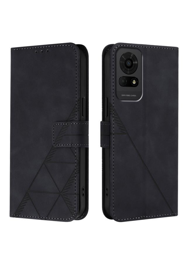 erorex Case For TCL 50 LE 5G Crossbody 3D Embossed Flip Leather Phone Case  - Image 2
