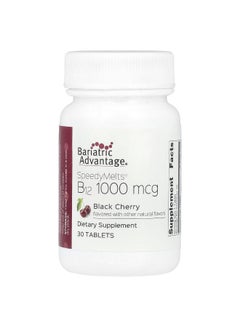 Bariatric Advantage Bariatric Advantage, SpeedyMelts®, B12, Black Cherry, 1,000 mcg, 30 Tablets  - Image 1