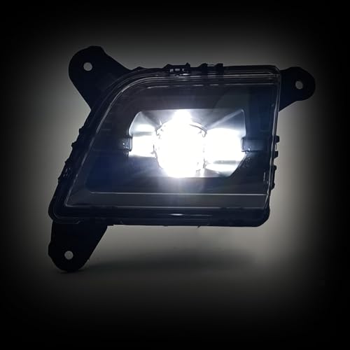 BOXLIGHT LED Fog Light Compatible With 2019 2020 2021 2022 Chevy Silverado 1500,A Pair Of Front Fog Lamps With Clear Lens And Switch & Wiring Kit(Black Housing) - Image 2