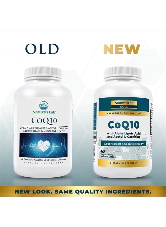 Nature's Lab ذهب CoQ10 + حمض ألفا ليبويك + أسيتيل L-كارنيتين HCl - Image 2
