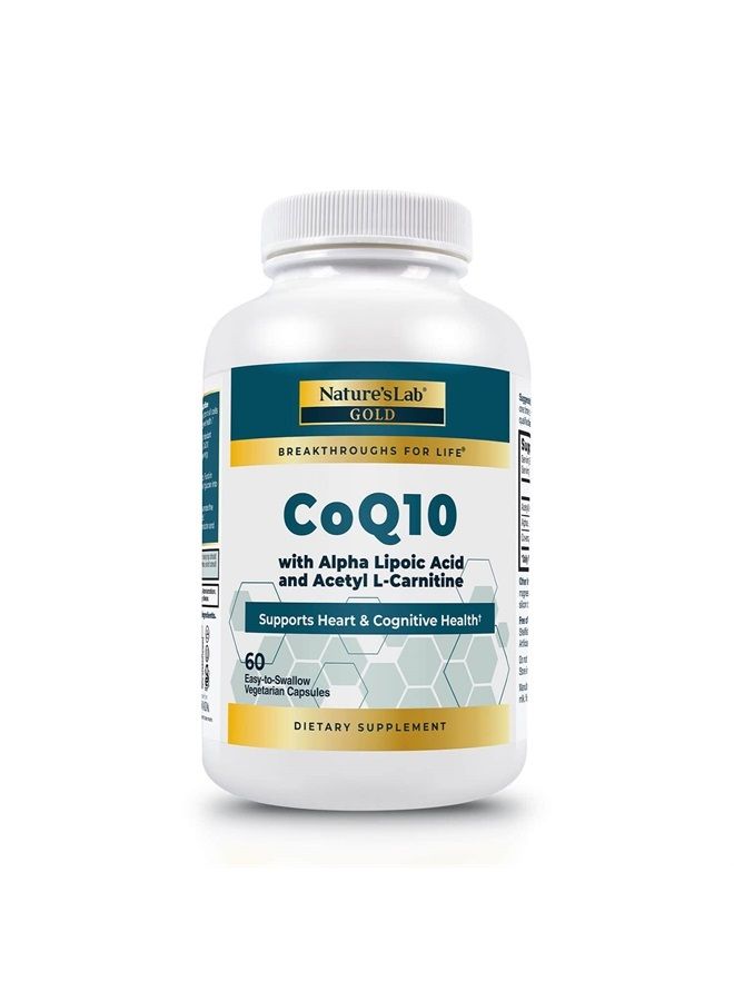 Nature's Lab ذهب CoQ10 + حمض ألفا ليبويك + أسيتيل L-كارنيتين HCl - Image 1