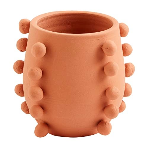 Mud Pie Terracotta Bead Vase Small 5 x 4 Dia