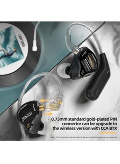 CCA PLA13 HiFi 13.2mm Planar Driver in Ear Earphone IEM with Detachable 0.75mm 2Pin High-Purity Silver-Plated Cable for Audiophile Musician (Without Mic) - pzsku/Z1578CED910E508E4E3EDZ/45/_/1718247513/f3e260b7-6296-480b-b6ba-91b7f84924d2