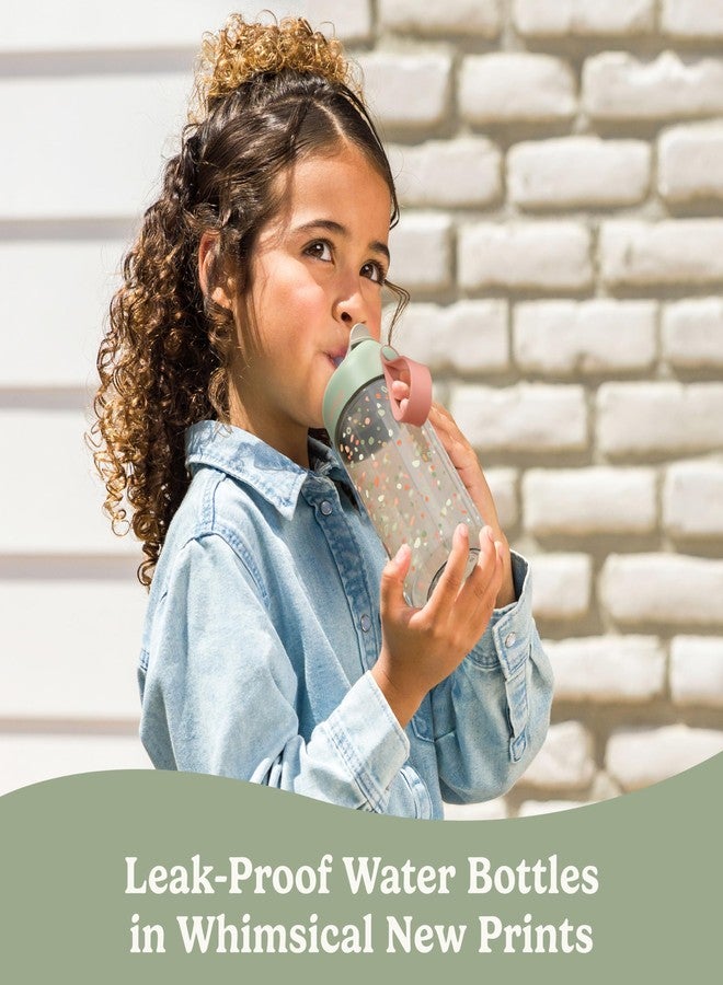 Bentgo Kids Water Bottle (Whimsy & Wonder Collection) - Leak-Proof Durable Tritan 15 oz. Cup for Kids/Toddlers 3+; Flip-Up Safe-Sip Straw for School, Sports, Daycare, Camp & More (Geo Speckle) - Image 2