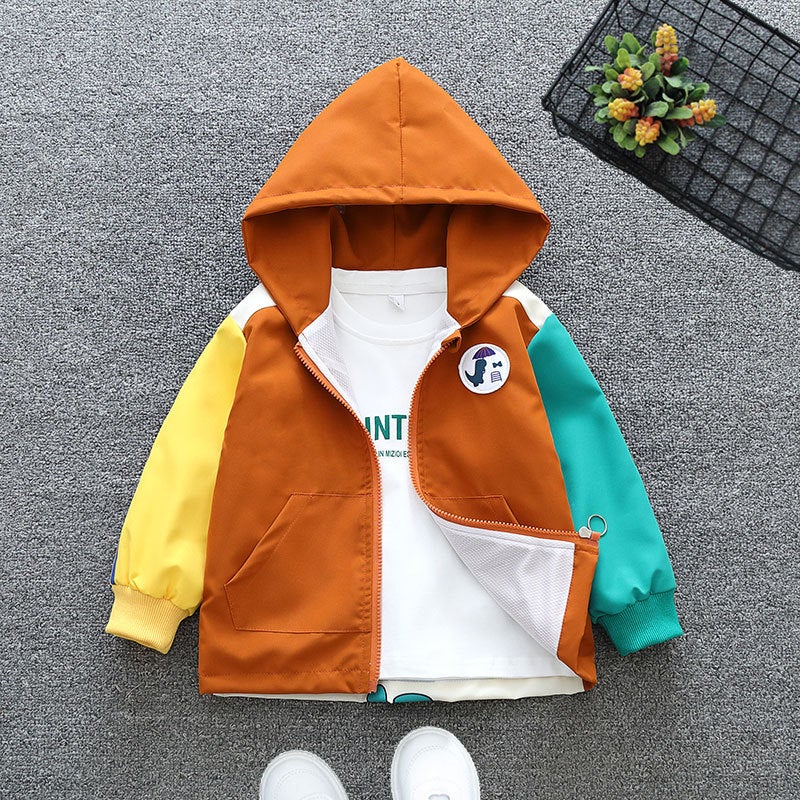 Children'S Clothing Boy'S Coat Korean Style Girl'S Top Western Style Autumn Clothing Cartoon Hooded Coat - Image 5