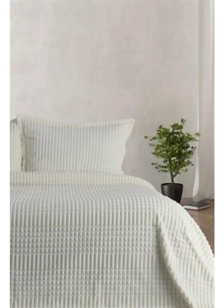 ميرينوس Modern Line 3 Piece Double Blanket Set Bone