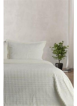 MERINOS Modern Line 3 Piece Double Blanket Set Bone  - Image 1