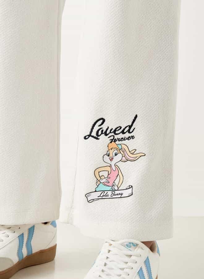 اس بي كاركترز بنطلون رياضي بطبعات ورباط إغلاق وجيوب - Image 4