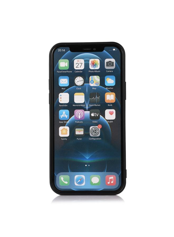 اس-توب جراب لهاتف iPhone 12 mini مصنوع من ألياف الكربون PU + PC + TPU، جراب واقٍ مقاوم للصدمات - Image 3