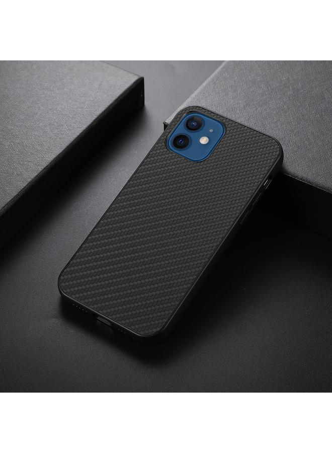 اس-توب جراب لهاتف iPhone 12 mini مصنوع من ألياف الكربون PU + PC + TPU، جراب واقٍ مقاوم للصدمات - Image 2