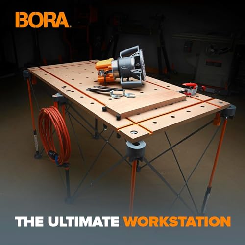 Bora Centipede Table Top 2x4 Folding Workbench Top with T-Tracks and Dog Holes for Accessories - Portable Work Table Tops for Bora Tools Centipede Stand - CK24T - Image 4