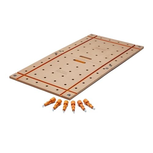 Bora Centipede Table Top 2x4 Folding Workbench Top with T-Tracks and Dog Holes for Accessories - Portable Work Table Tops for Bora Tools Centipede Stand - CK24T - Image 1