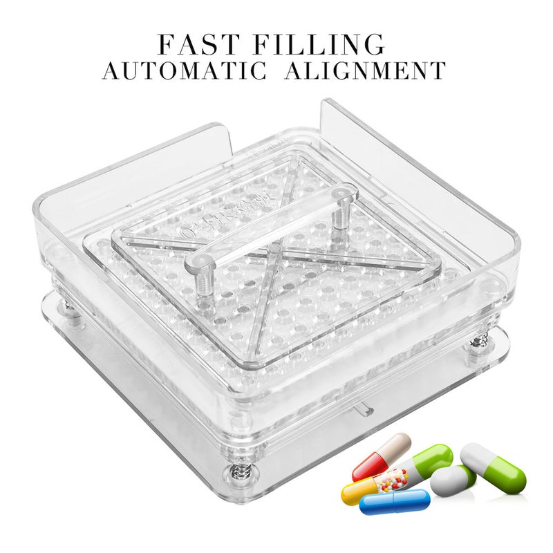 Manual Capsule Filler: High-Quality Acrylic Material - Precise Design Capsule Filling Machine for Small Batch Processing Self-Made Capsules - Image 2
