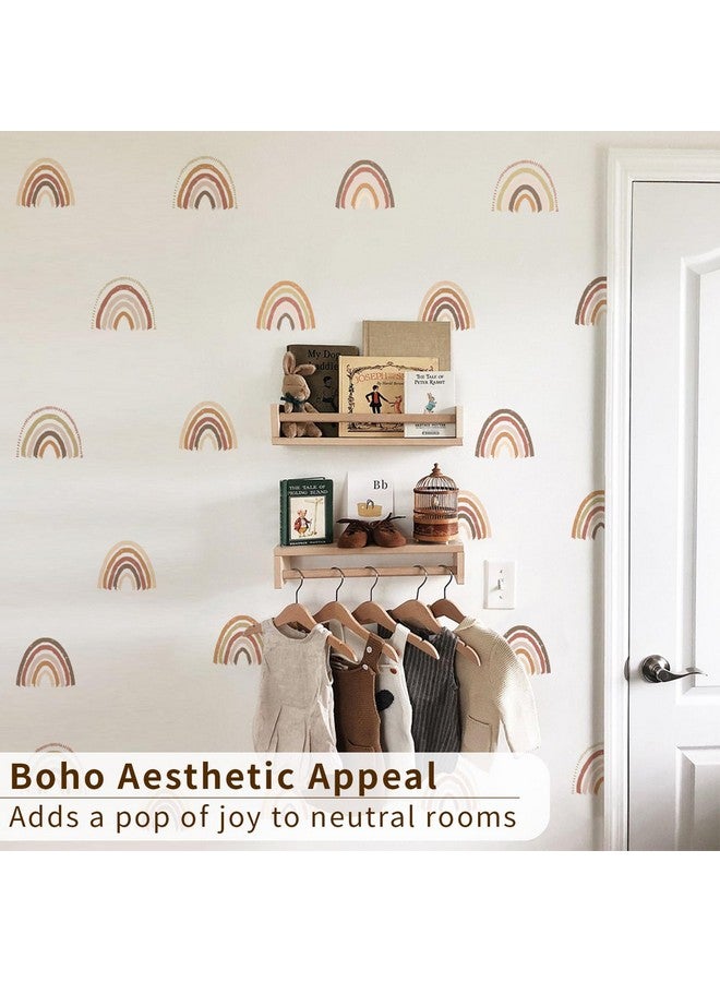 funlife 72 PCS Small Boho Rainbow Wall Decals Peel and Stick, Self Adhesive Colorful Rainbow Wall Sticker for Girls Bedroom Decor, Kids Nursery Room Decoration, 2.56" x 2.17" - Image 5