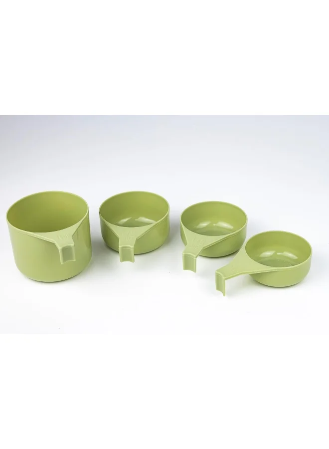 Cuisine Art 4 Pieces Self Stacking Measuring Cups Assorted Color
