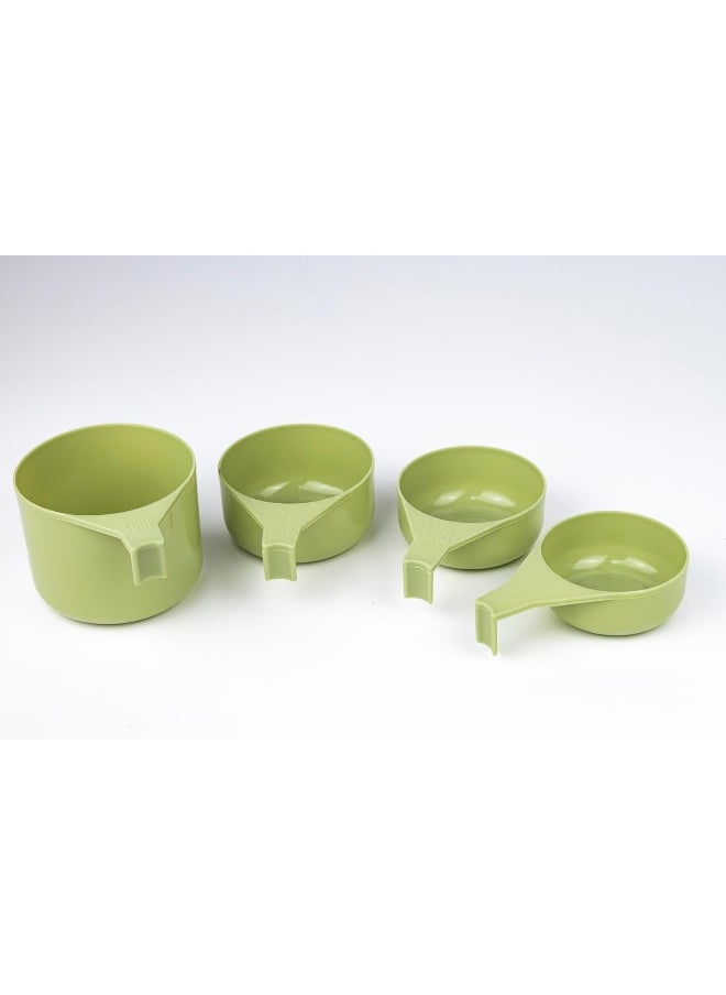 Cuisine Art - 4 Pieces Self Stacking Measuring Cups Assorted Color - Image 1