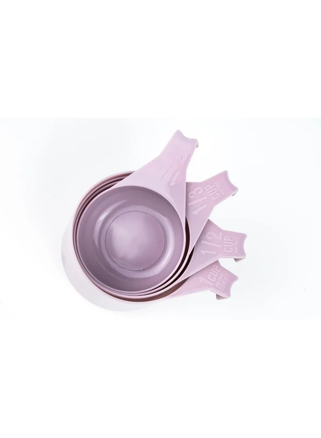 كويزين أرت 4 Pieces Self Stacking Measuring Cups Assorted Color