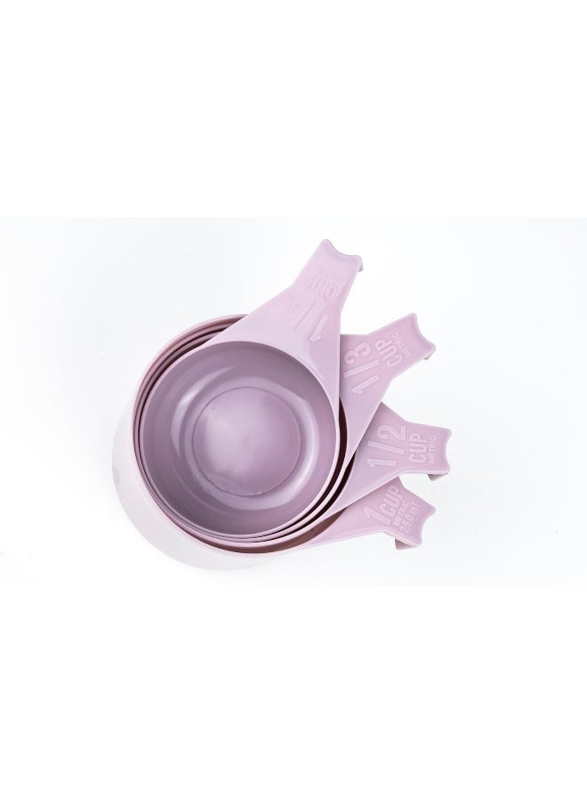 Cuisine Art - 4 Pieces Self Stacking Measuring Cups Assorted Color - Image 1