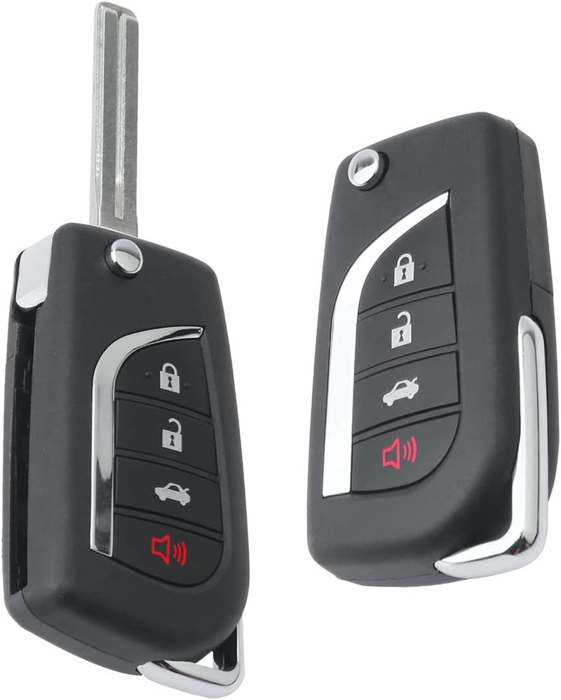 OCESTORE 2 Pcs 4 Buttons H Chip Smart Key Fob for 2018-2021 Camry - Image 1