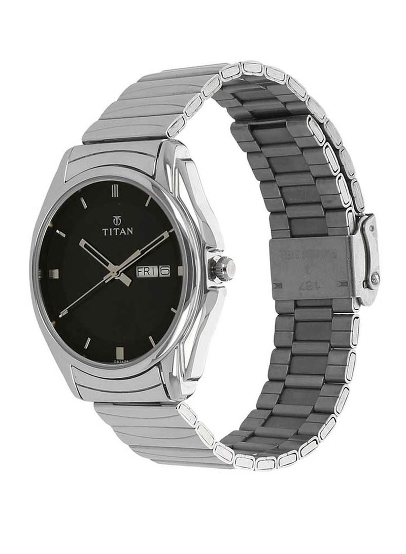 TITAN ساعة يد معدنية تناظرية 1578SM04 - Image 2