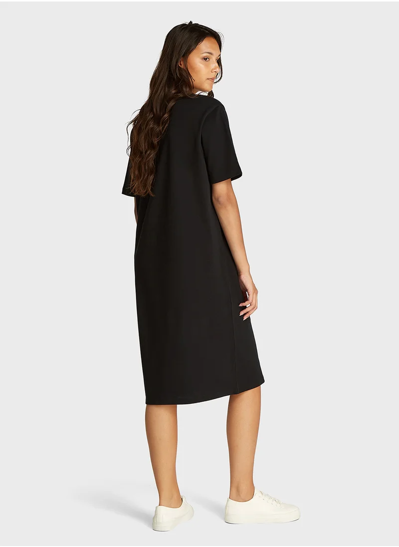 كالفن كلاين جينز Embroidered Ck Long Tee Dress