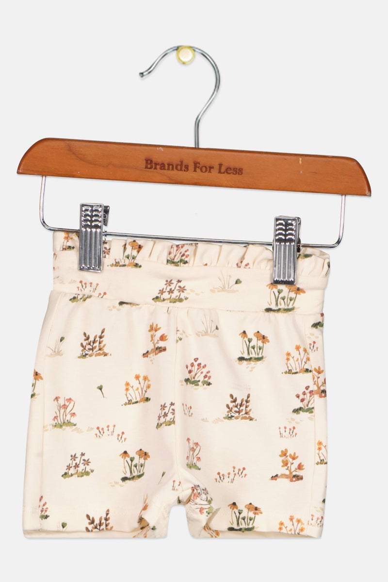 NAME IT Toddlers Girl Floral Print Shorts, Multicolor - Image 2